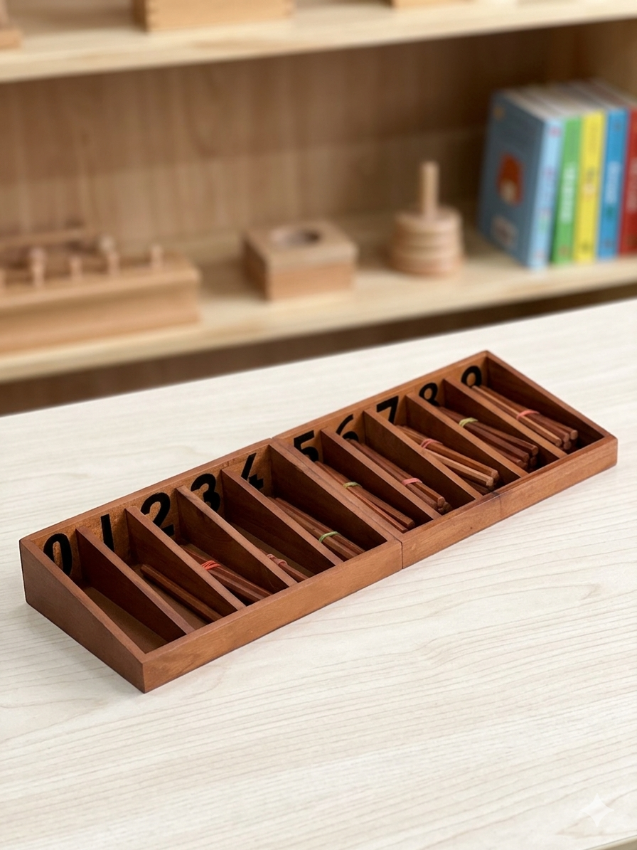 Montessori spindle box